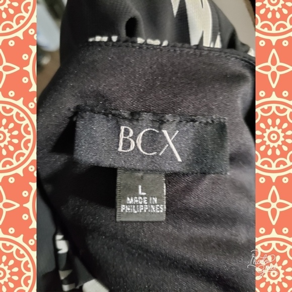 Print dress black white sz large - Picture 8 of 8